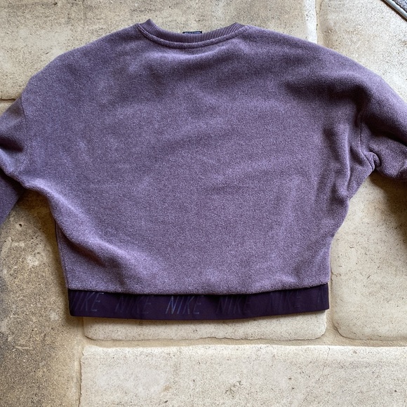 Nike 🔥 Crop Sweatshirt Purple Sz S - Picture 5 of 8